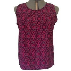 Pretty Pink & Blue Paperkite Sleeveless Blouse